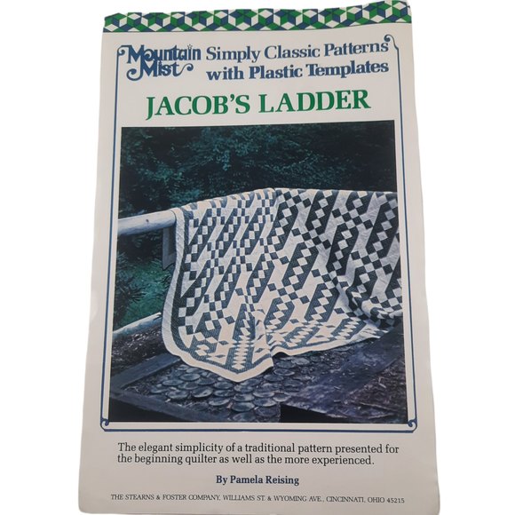 Mountain Mist Pieced Quilt Pattern Horn of Plenty & Jacobs Ladder w/ Template - Picture 2 of 6